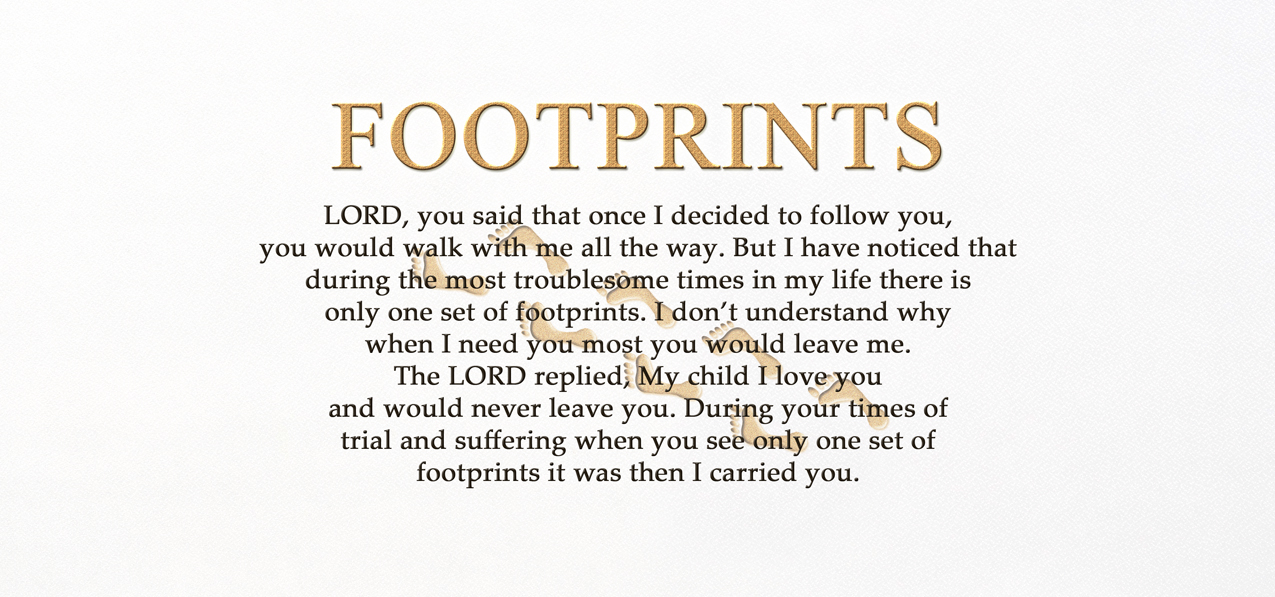 White Faux (Footprints) PROOF